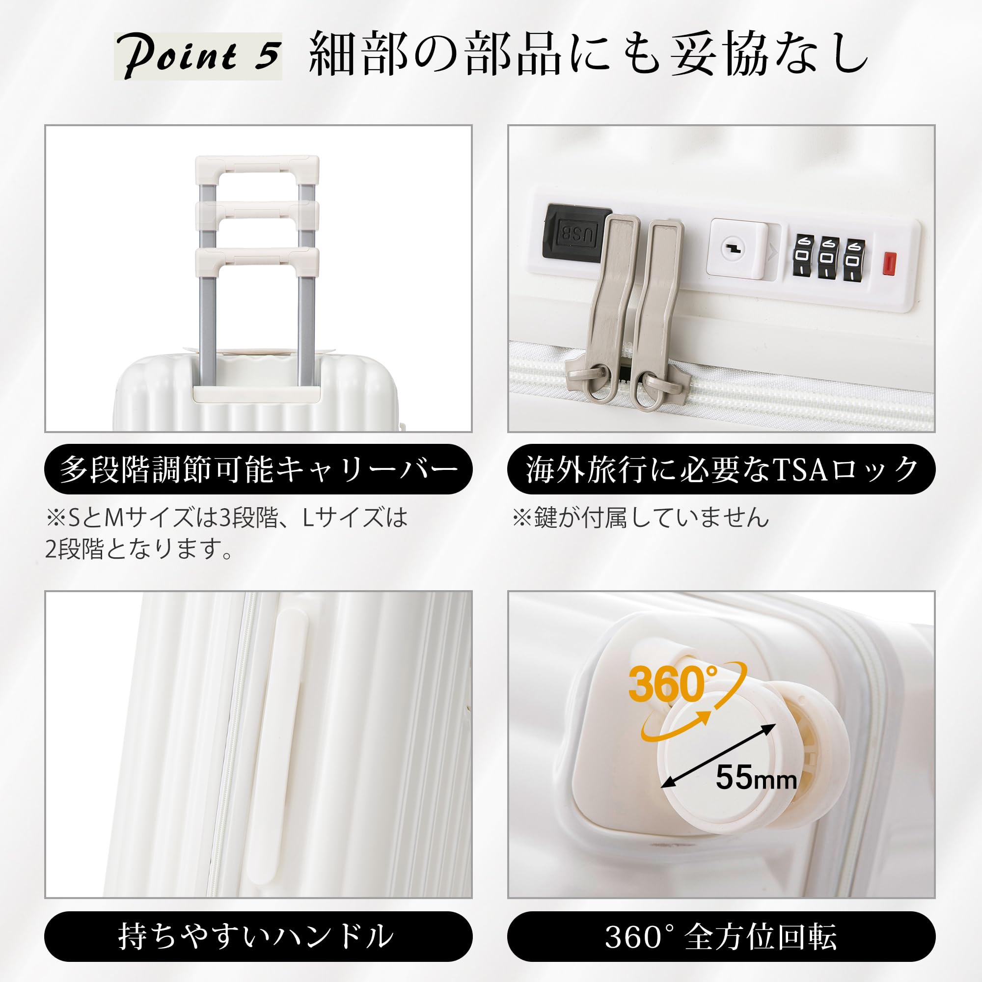 Amazon.co.jp: スーツケース Lサイズ 超軽量キャリーケース ABS素材