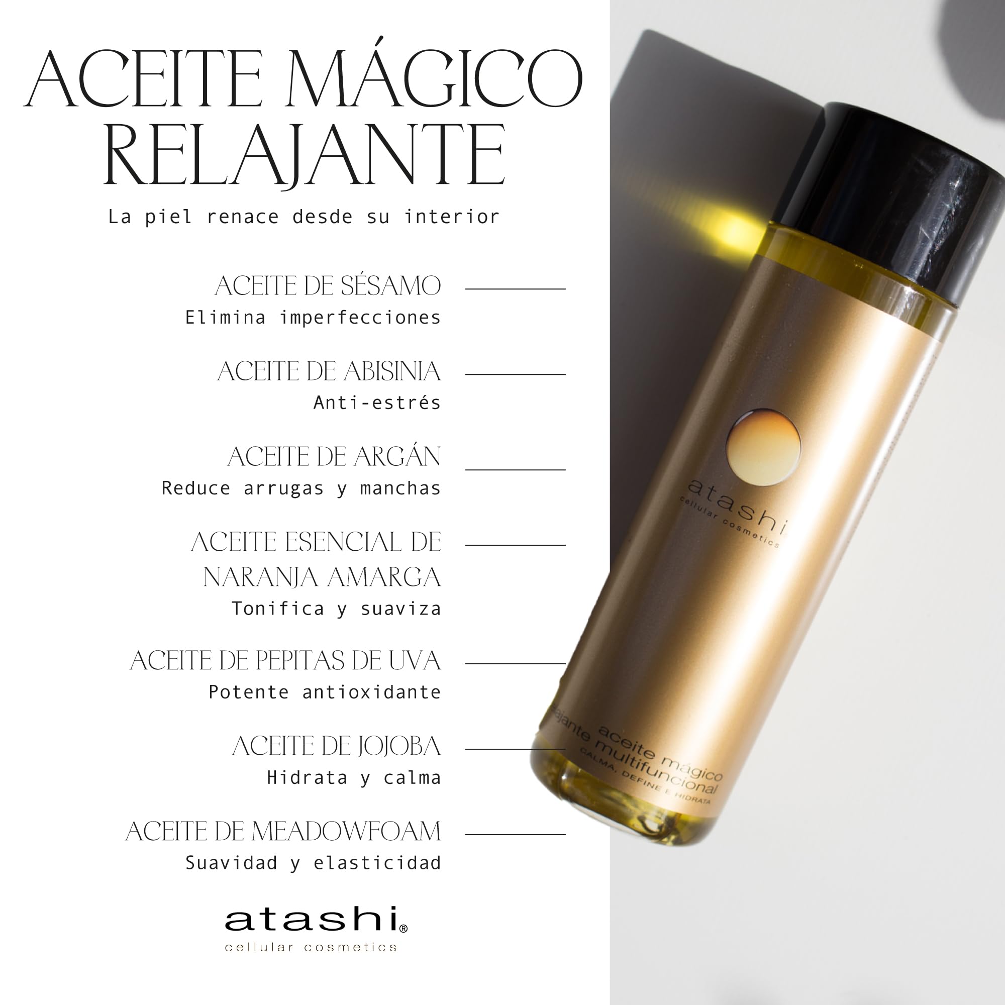 Atashi Lift & Glow Essentials | Przeciwzmarszczkowy kontur oczu + krem regenerujący + magiczny olejek do ciała + K‑Bioferment Magic Eyes, rozjaśniająca i ujędrniająca kosmetyczka