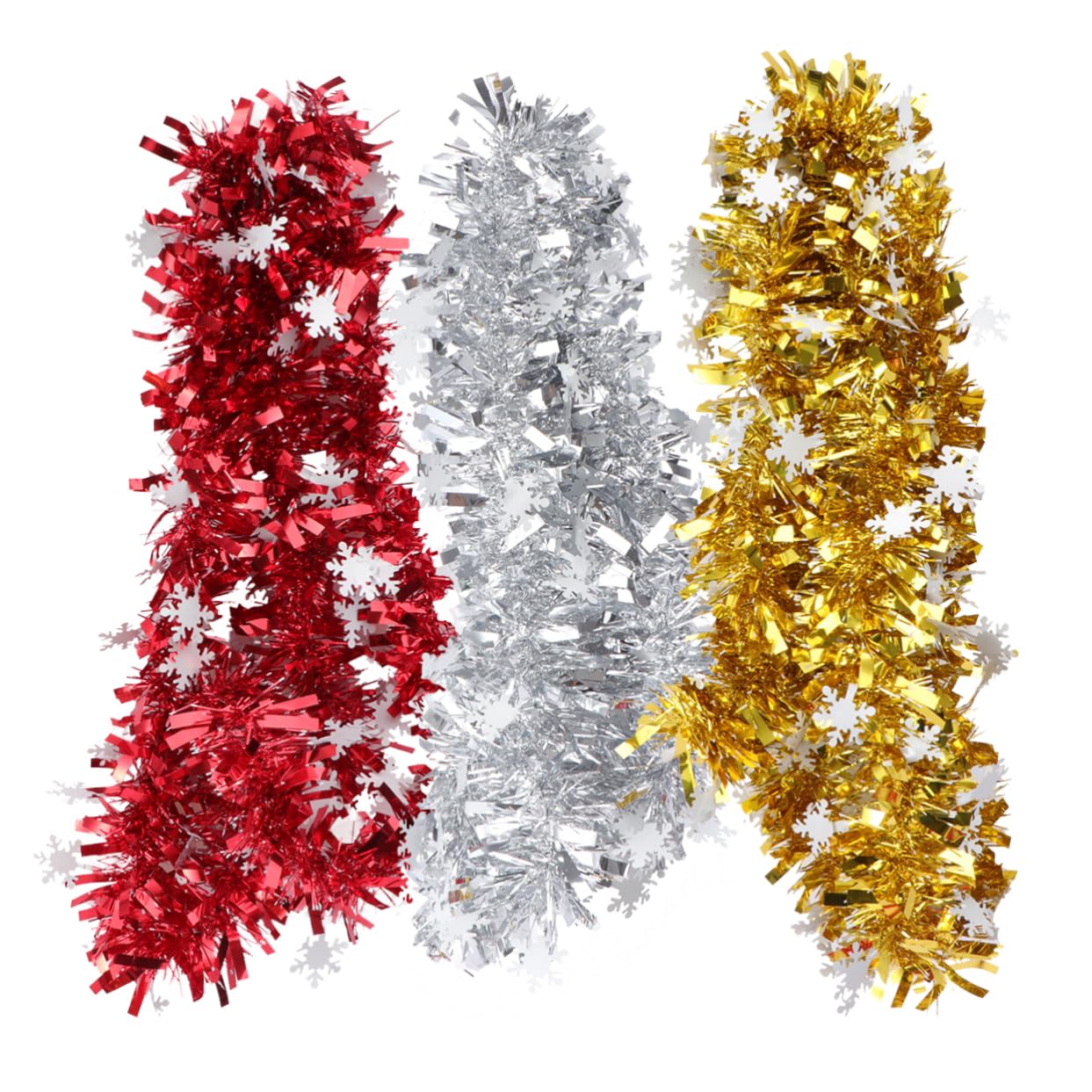 Cintas festivas para Navidad PLAFOPE: 3 tiras decorativas colgantes para hogar