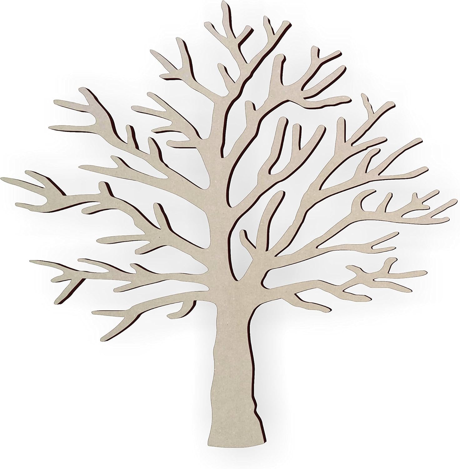 Curious Button Set of 6 pcs Wooden Shape Tree Cutout – Unfinished Cabinet Grade MDF Wooden Tree Decor, Home Decor Wooden Trees for Crafts, Family Tree.-image-12