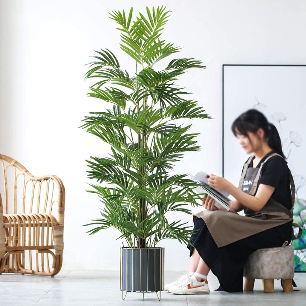 Modern Decor Künstliche Bäume Gefälschte Pflanze Bambuspalme Verlässt Tropische Falsche Bambuszweige Für Garten-Dschungel-Dekor Fake Trees(163cm)
