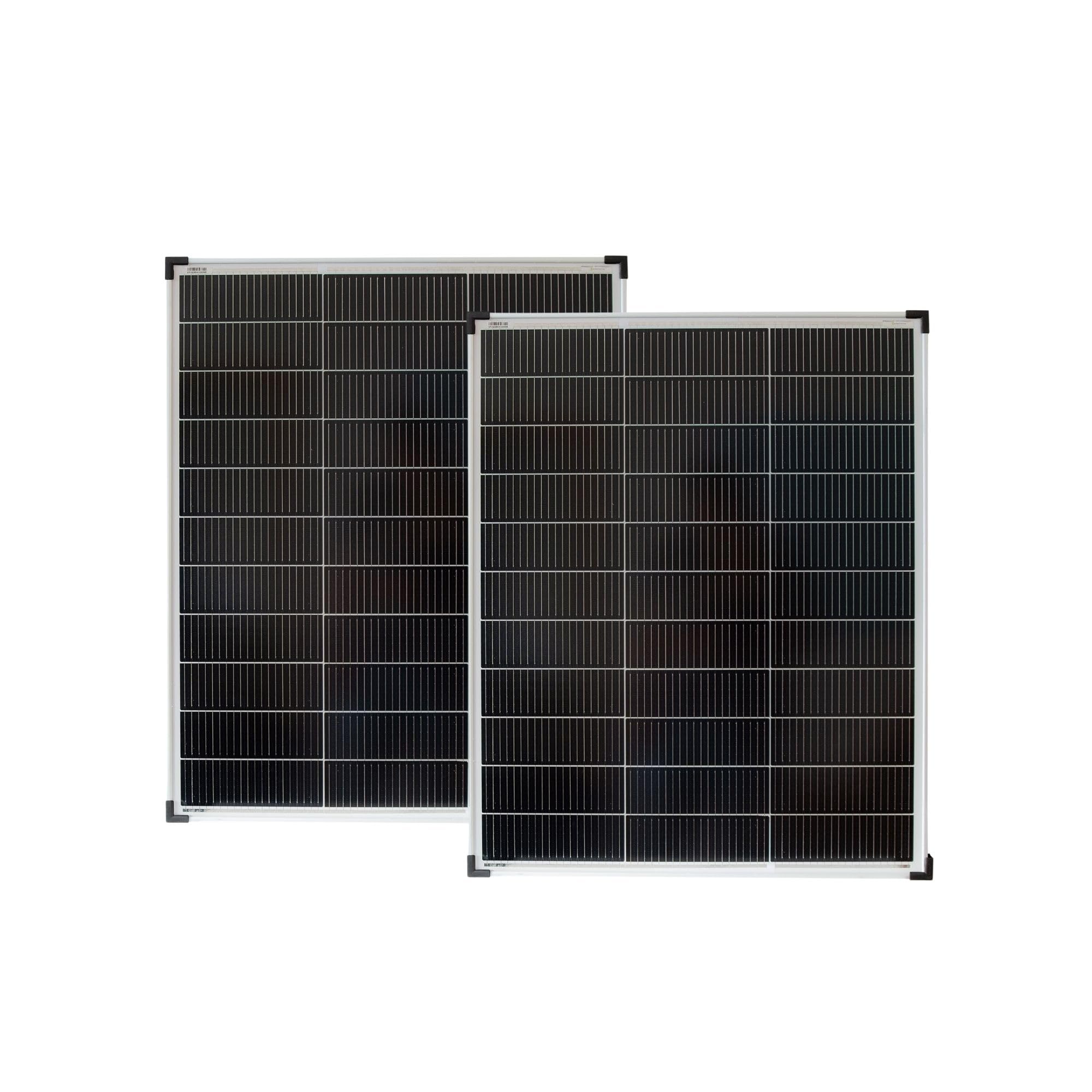 SOLARTRONICS Solarmodul 100 Watt Mono 18 V 20 Busbars Solarpanel Solarzelle Anzahl 2x Modul