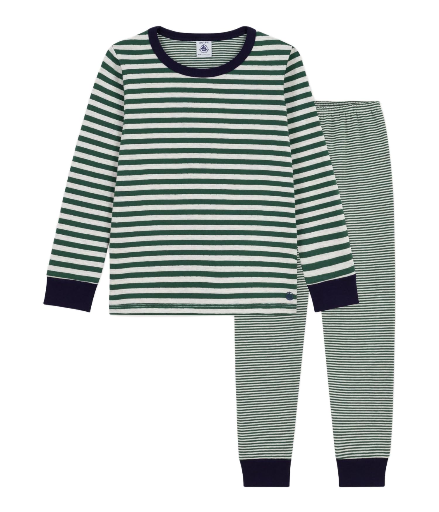 Petit Bateau Pyjama Enfant en tubique à Rayures