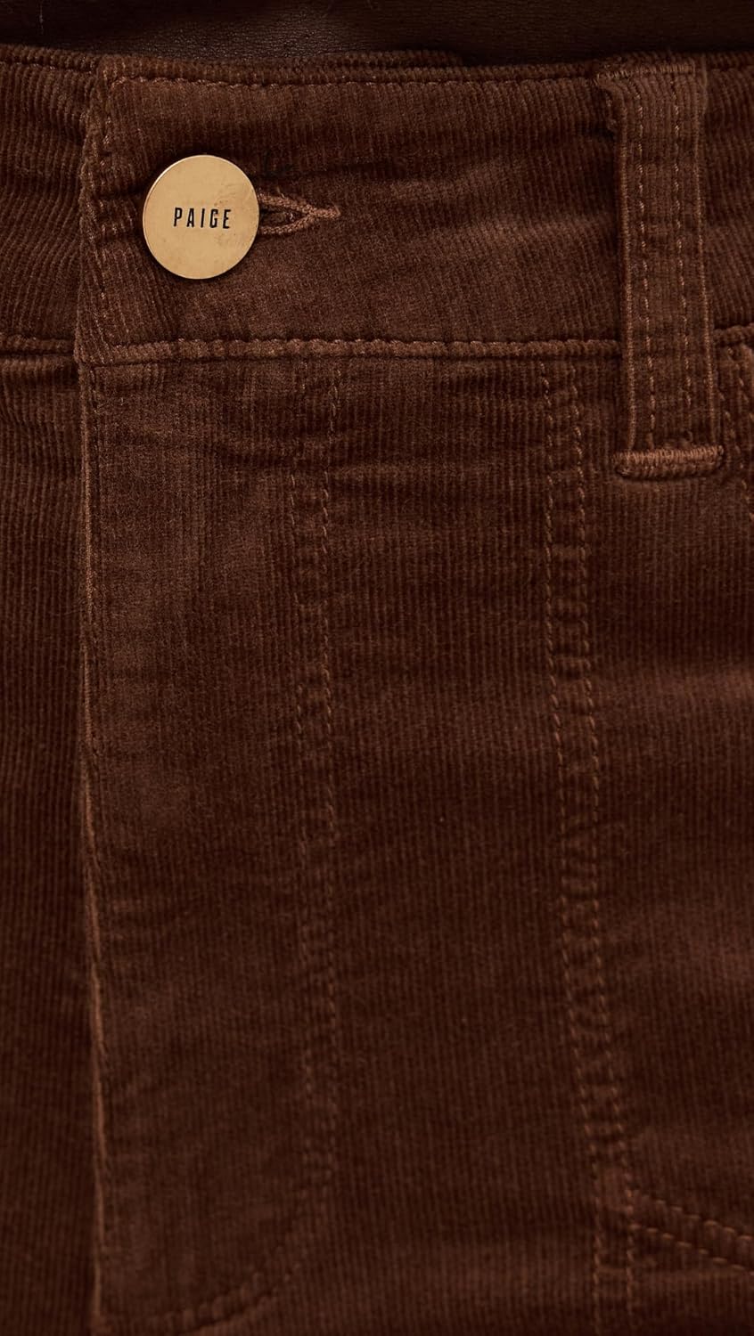 PAIGE Women's Anessa 31" Corduroy Pants with Stitch Utility Pockets - Image 6