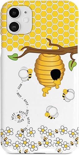 Inspired Cases - Compatible con iPhone 11 - Funda protectora con textura 3D para Apple iPhone 11 - Honey Bee