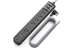 Extension Cord 15 ft - Extended Power Strip with Surge Protector