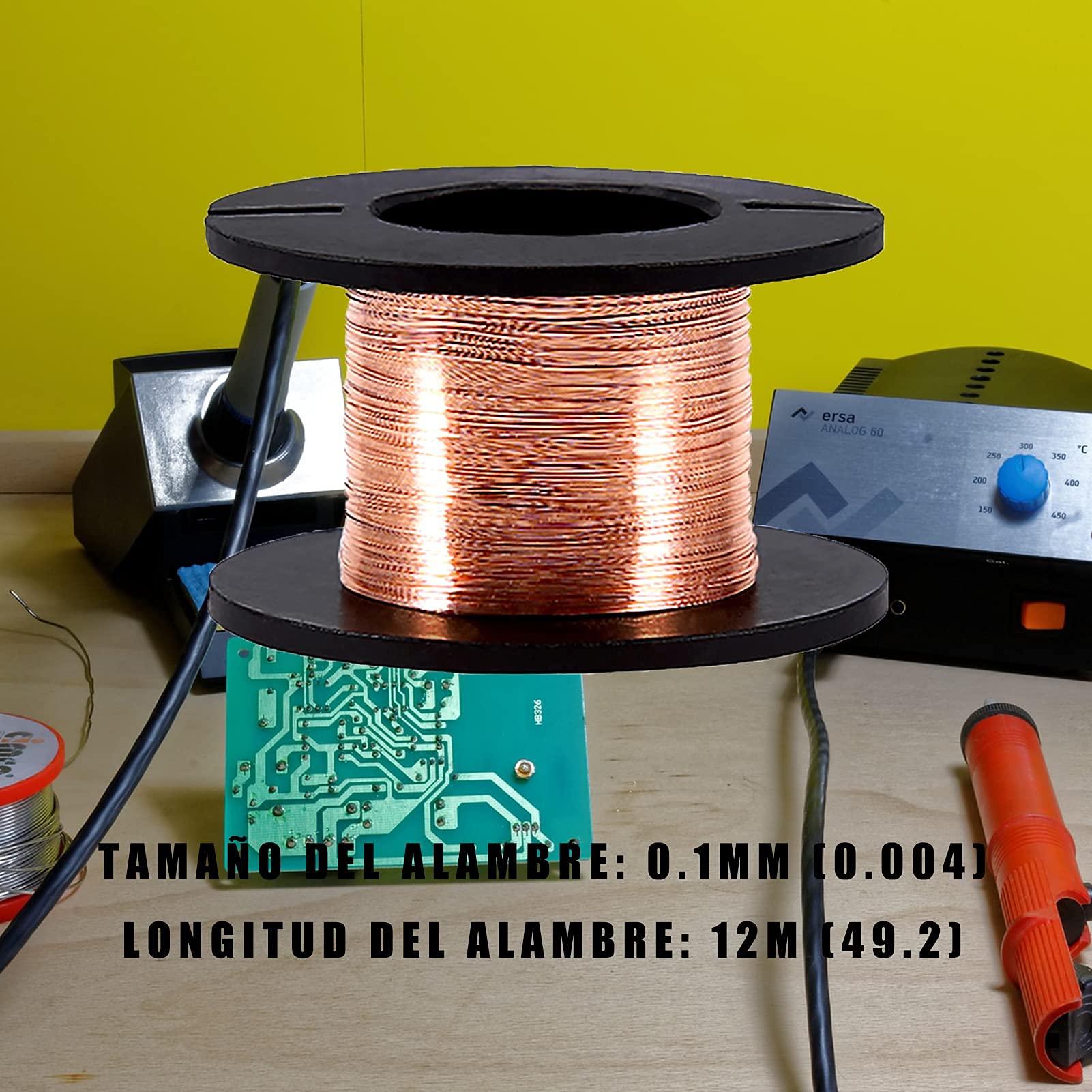 5 Bobine Filo Di Rame Smaltato 0,1 Mm X 15 M - Alta Conduttività Per Riparazioni Elettroniche
