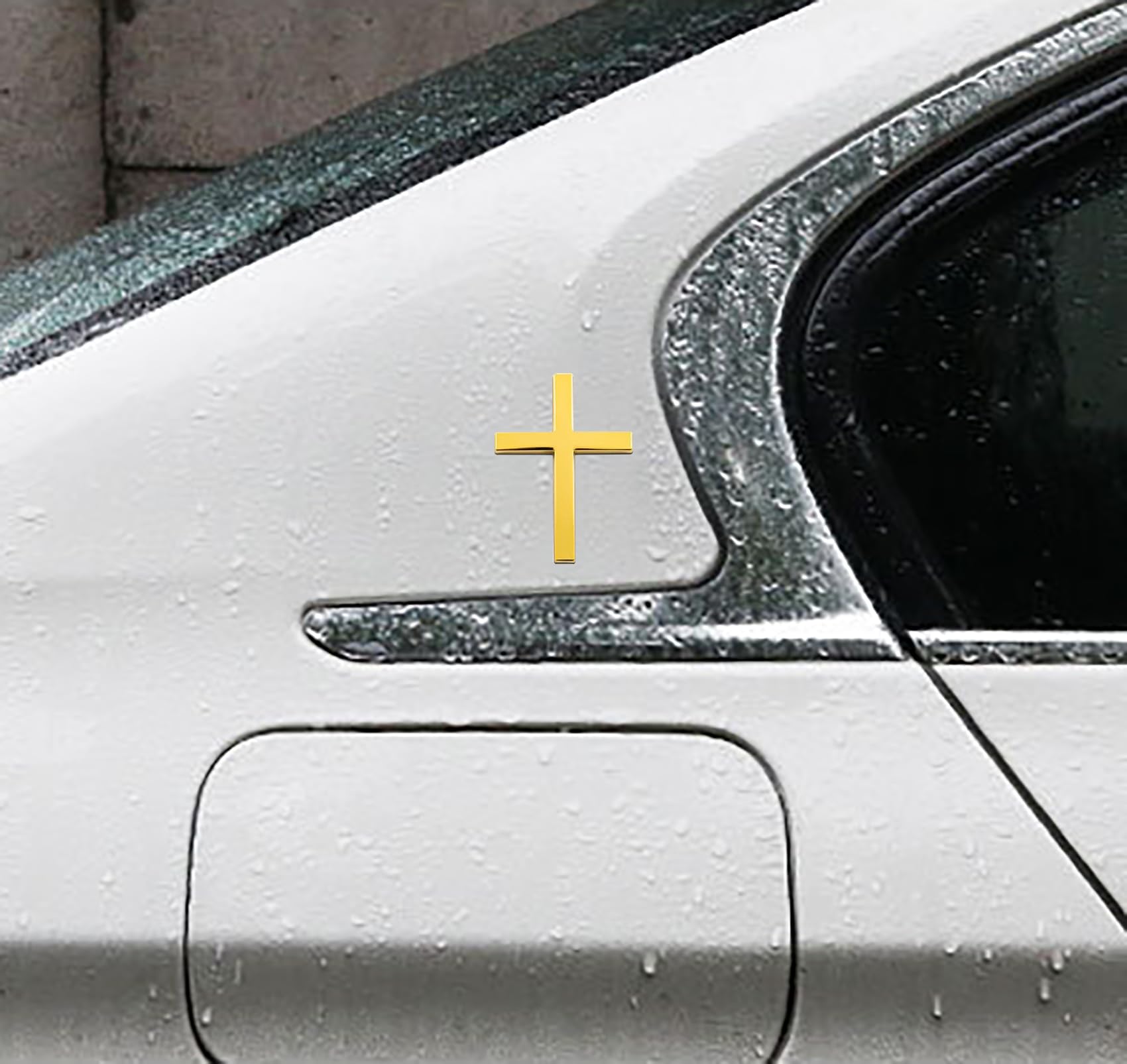 Metalowe naklejki z krzyżem Jezusa Chrystusa, trójwymiarowa metalowa naklejka 3D, naklejka z krzyżem samochodu, zmodyfikowany ogon, wykwintne naklejki z emblematem dekoracyjne, ponadczasowa wiara