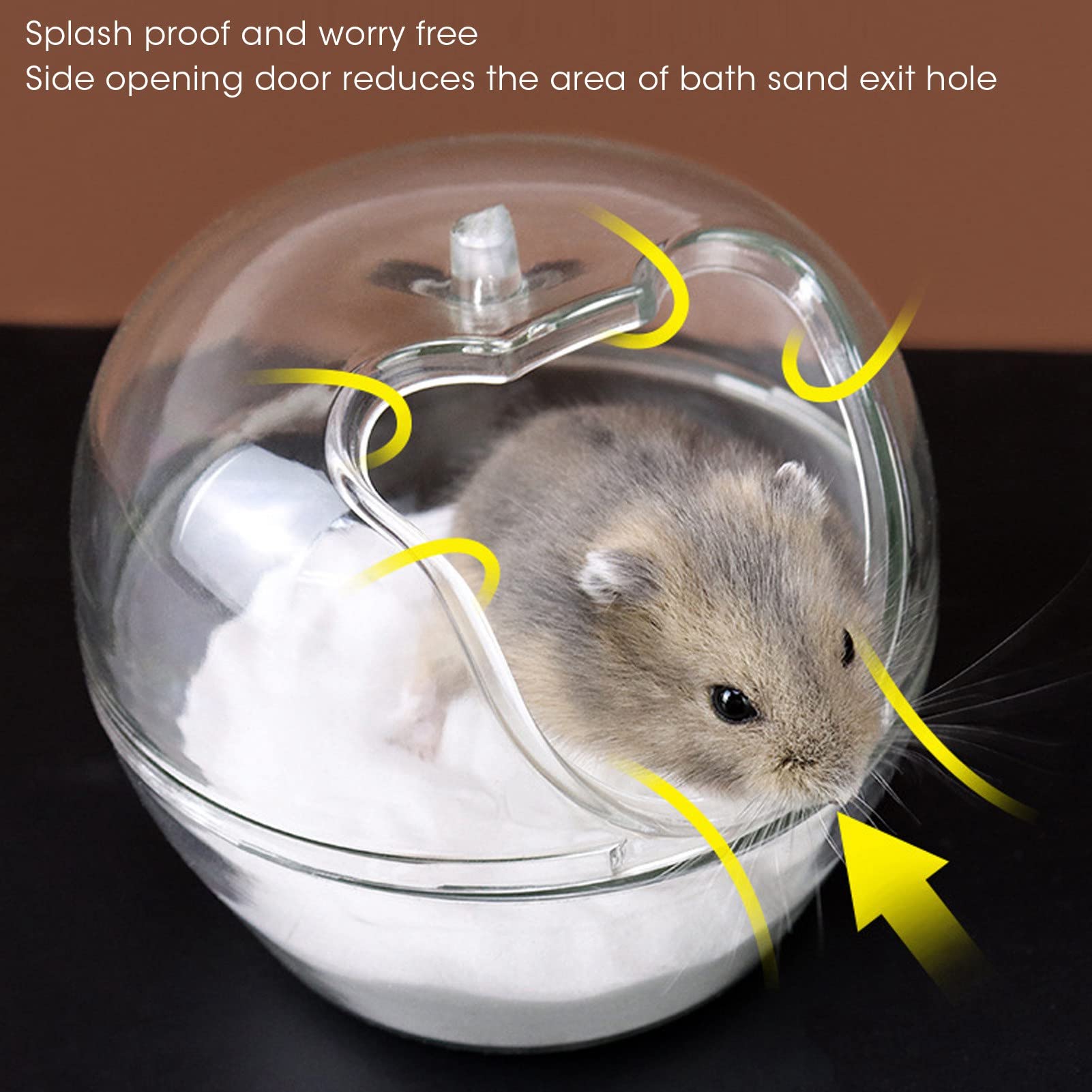 Keramik Sandbad Für Hamster & Kleine Haustiere – Honigtopf-Design, Grabfreundlich & Rutschfest