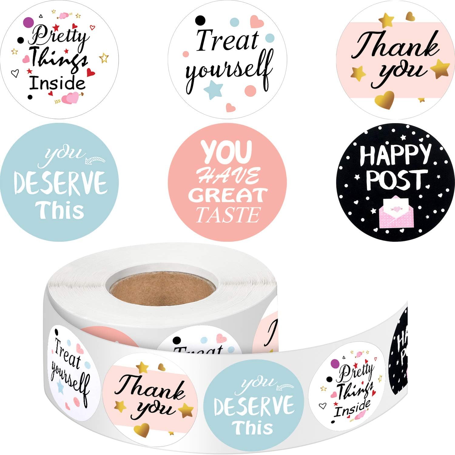 Amazon.com : 1000 Pieces Mail Stickers Thank You for Your Order ...