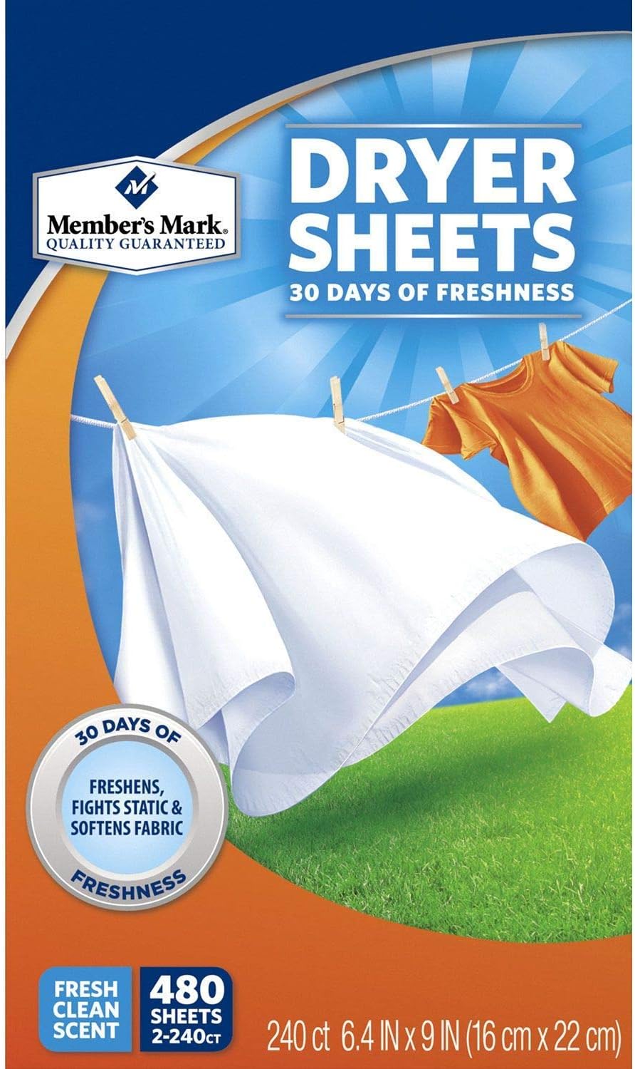 Member's Mark Fabric Softener Sheets (480 ct.) Health