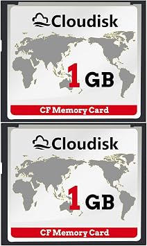 Pack of 2 Compact Flash Card 1GB CF Cards 2.0 Performance for Vintage Digital, Camera, and Industry Equipment 1GB
