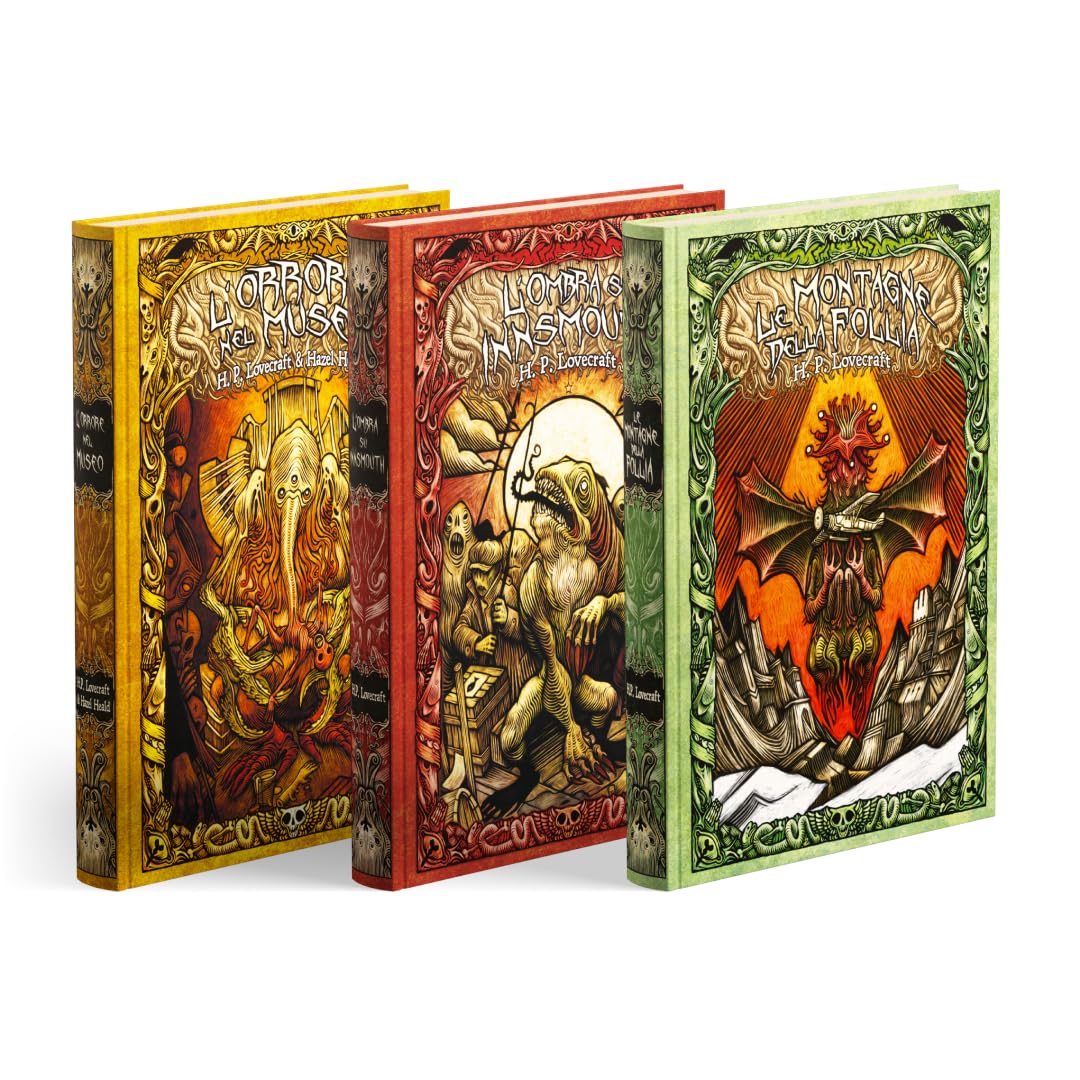 Collezione Lovecraft I. Contiene 3 libri: Le montagne della follia, L’ombra su innsmouth, L’orrore nel museo