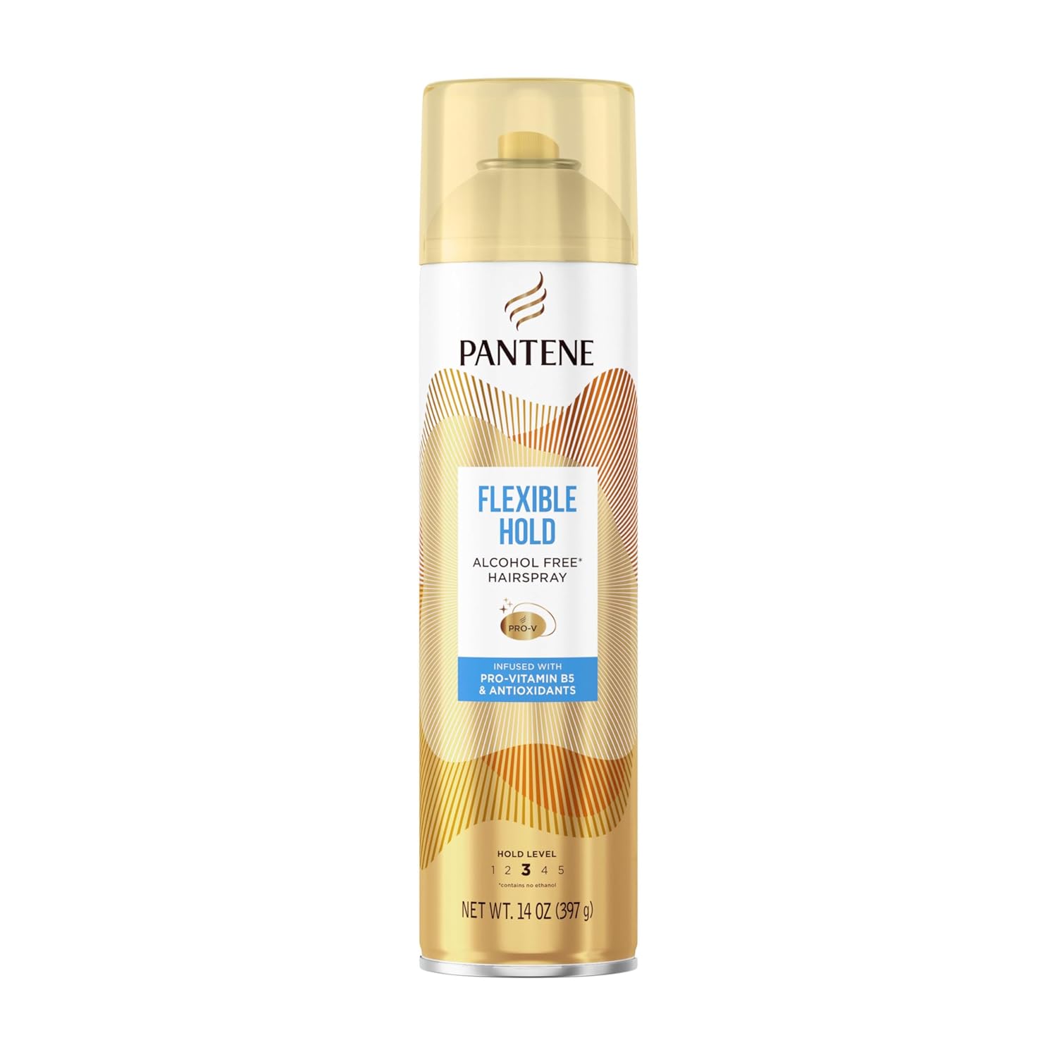 Pantene Alcohol-Free Hairspray Level 3, Flexible Hold, 14 oz
