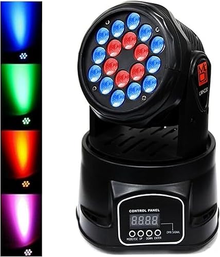 Miniatura 2 de MR DJ USA - Juego de 2 piezas - LMH230 100W RGBW 7-LED Wash Moving Head Light DMX Luz de escenario Luces de fiesta DJ