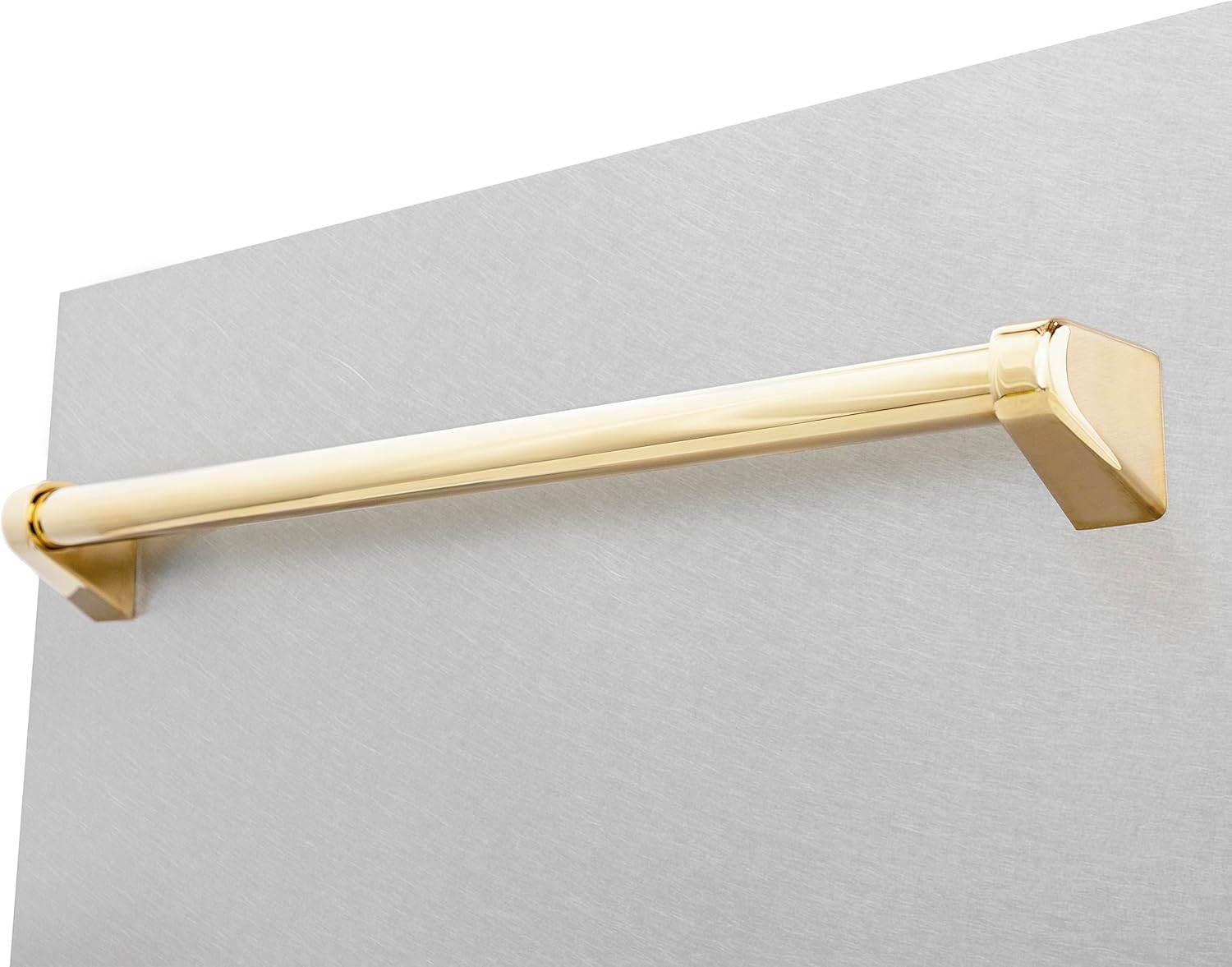 ZLINE Autograph Edition 18 in. Tallac Series 3rd Rack Top Control Built-In Dishwasher with Satin Stainless Steel Panel and Polished Gold Handle, 51dBa (DWVZ-SN-18-G)