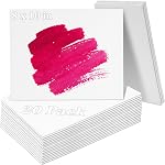 Canvases for Painting 8x10 Canvas Bulk 20 Pack Canvas Boards Blank Painting Canvas- Cotton Canvas Panel Bulk for Acrylic Paint, Pouring, Oil Paint Watercolor Paints Art Supplies