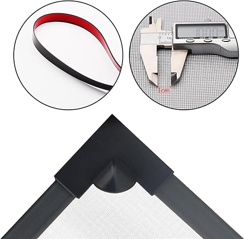 Miniatura 8 de Cubierta de red antisalto para acuario de 35.4 x 19.7 pulgadas, malla para acuario, pantalla de malla para acuario, pantalla de malla para acuario,