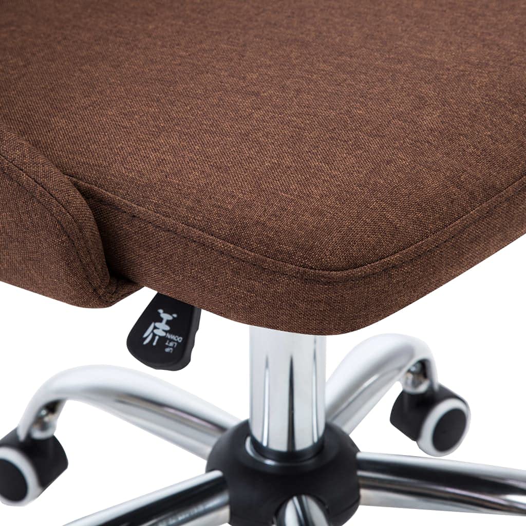 Vidaxl 2 X Ofis Koltugu Ergonomik Yuksekligi Ayarlanabilir Doner Sandalye Calisma Masasi Sandalyesi Mudur Koltugu Bilgisayar Sandalyesi Sandalye Konferans Sandalyesi Ofis Sandalyesi Kumas Kahverengi Amazon Com Tr Ev Ve Yasam