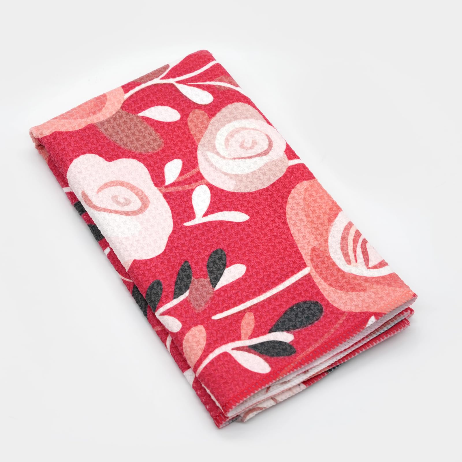Eunzel Paño de cocina de microfibra de secado rápido con lazo para colgar para secar la cocina, 18 x 30 pulgadas, color rosa