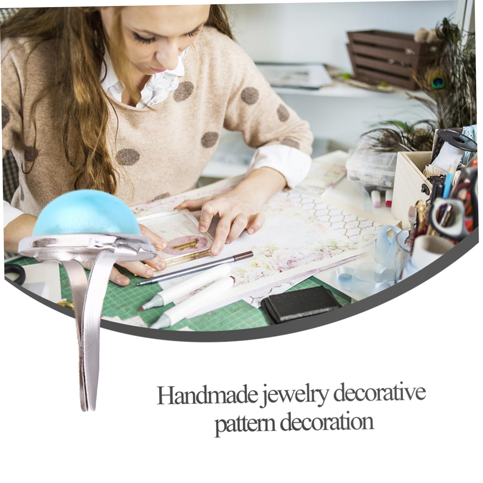 DOITOOL Alloy Paper Fasteners 50 Pcs Mini Brads Versatile Craft Brads for Scrapbooking Random