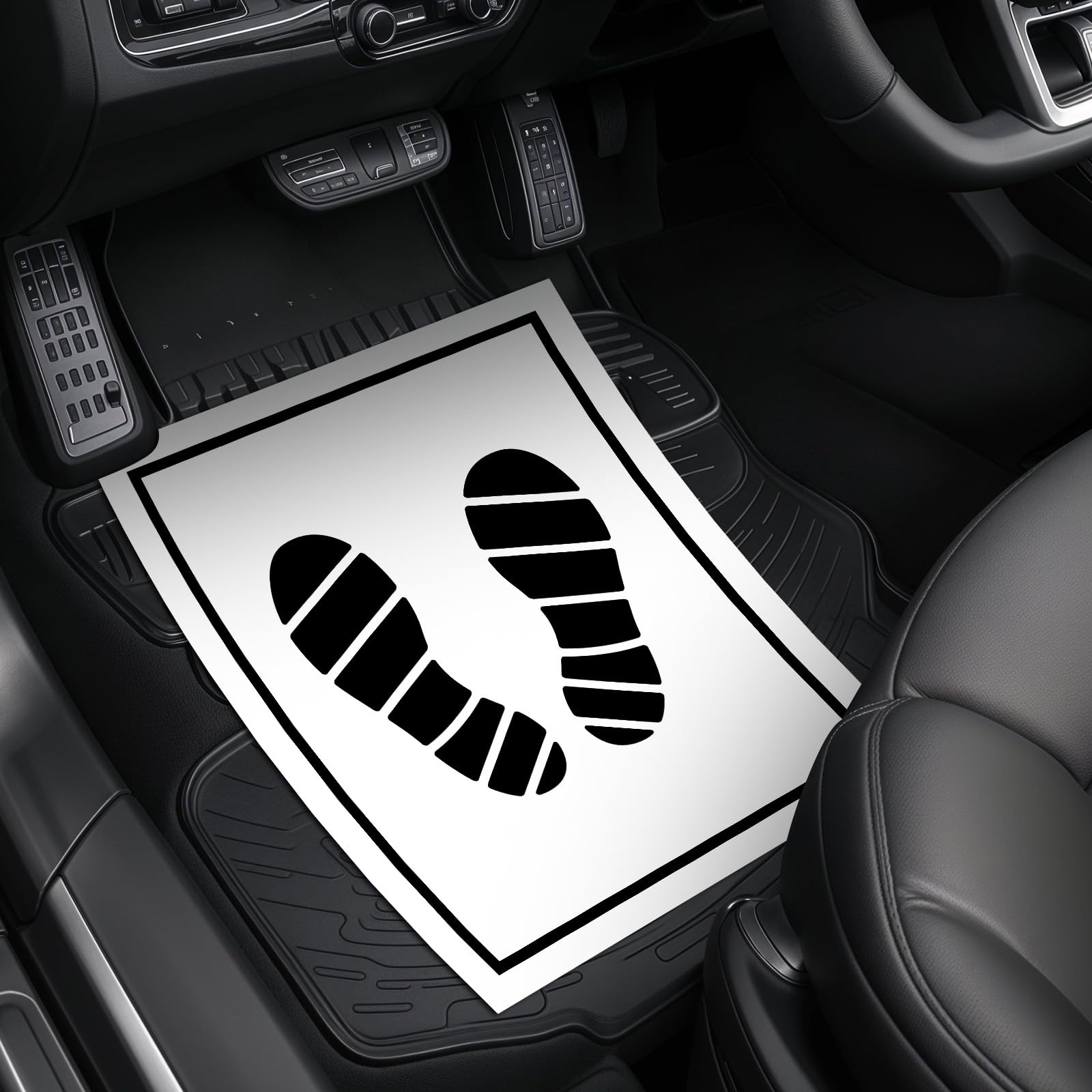 100Pcs Paper Floor Mats for Cars Disposable Car Floor Mat 16x20in Paper Mats for Cars Detailing Temporary Flooring — view 4