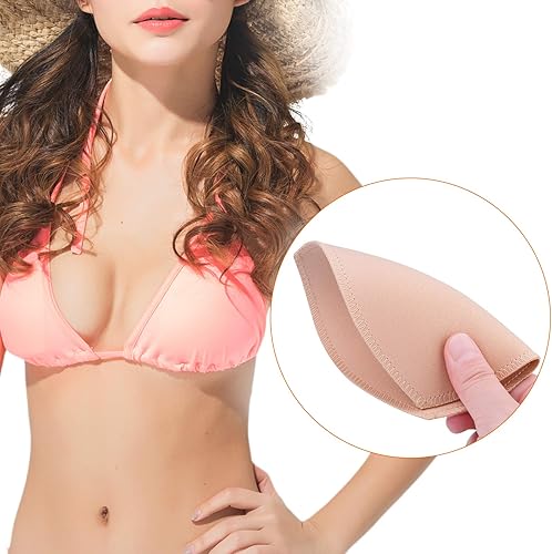 Miniatura 6 de Awpeye 10 pares de almohadillas de brasier deportivo para mujer (beige, negro, blanco)