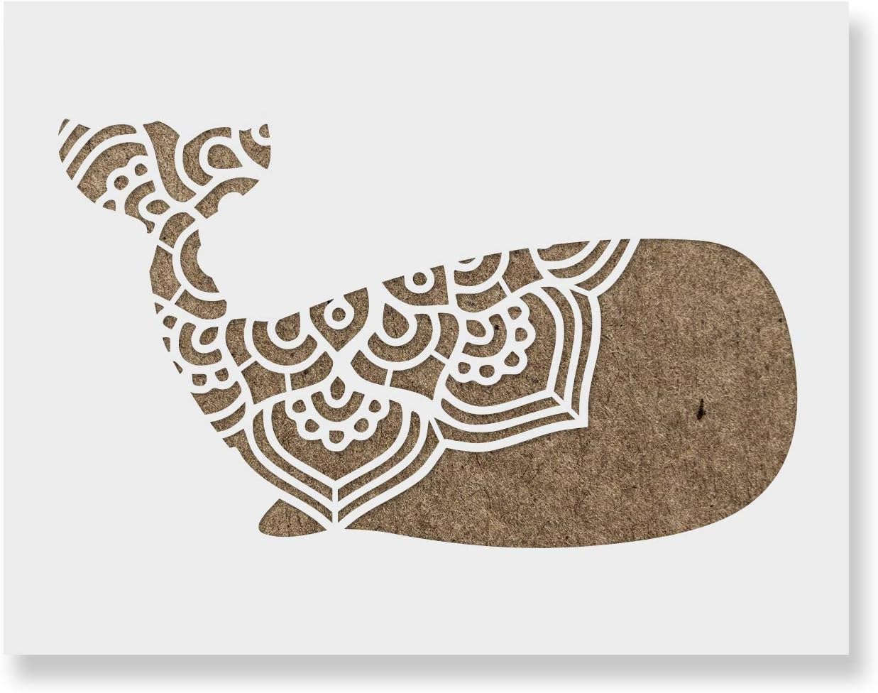 Whale Mandala Stencil Animal Stencils, Stencils for