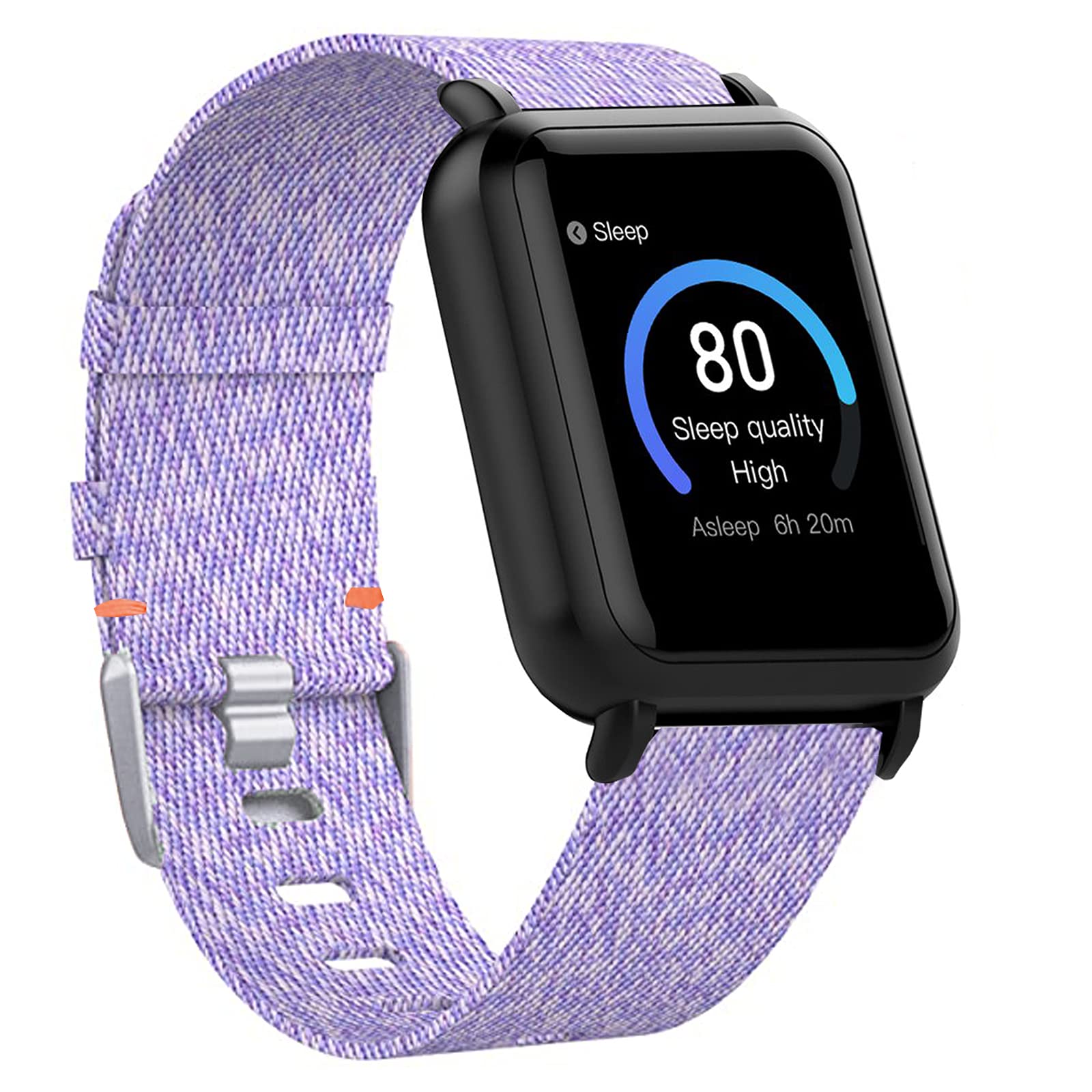 Compatible for 3Plus Vibe Plus Band, Lamshaw Breathable Nylon Woven Fabric Replacement Accessory Strap Compatible for 3Plus Vibe Plus/Vibe + Smartwatch