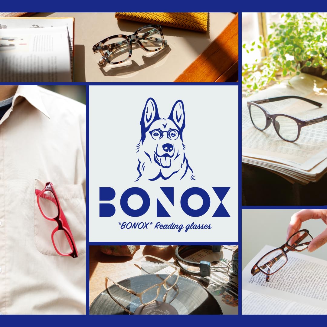 Amazon.co.jp: Dulton Bonox Fashionable Reading Glasses, Wellington