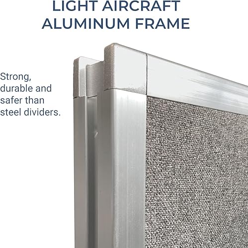 Miniatura 5 de Versare Hush Screen - Divisor de habitación portátil | Divisor de pared de estación de trabajo | Paneles silenciosos de privacidad independientes |