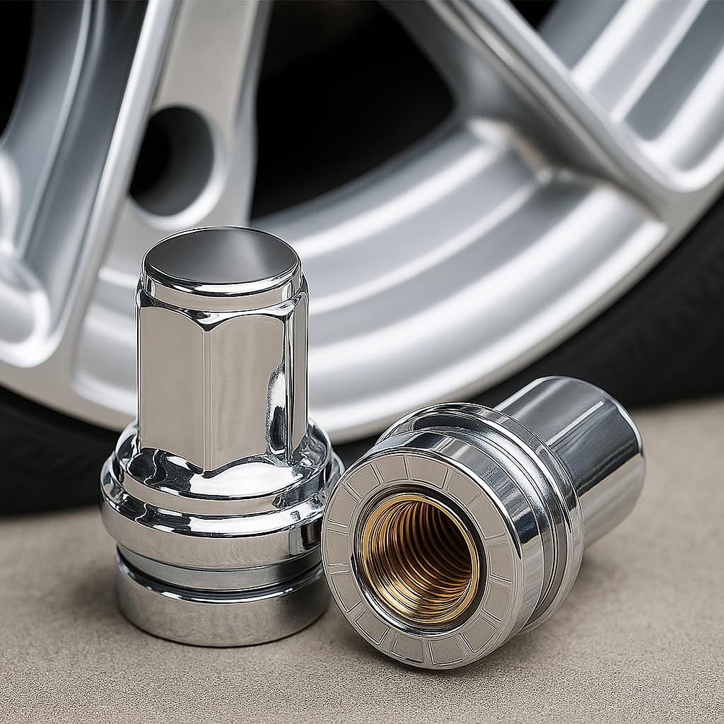 32 OEM Closed End Flat Washer Type Lug Nuts 14x1.5 Replacement for Ford Super Duty 2003-2020