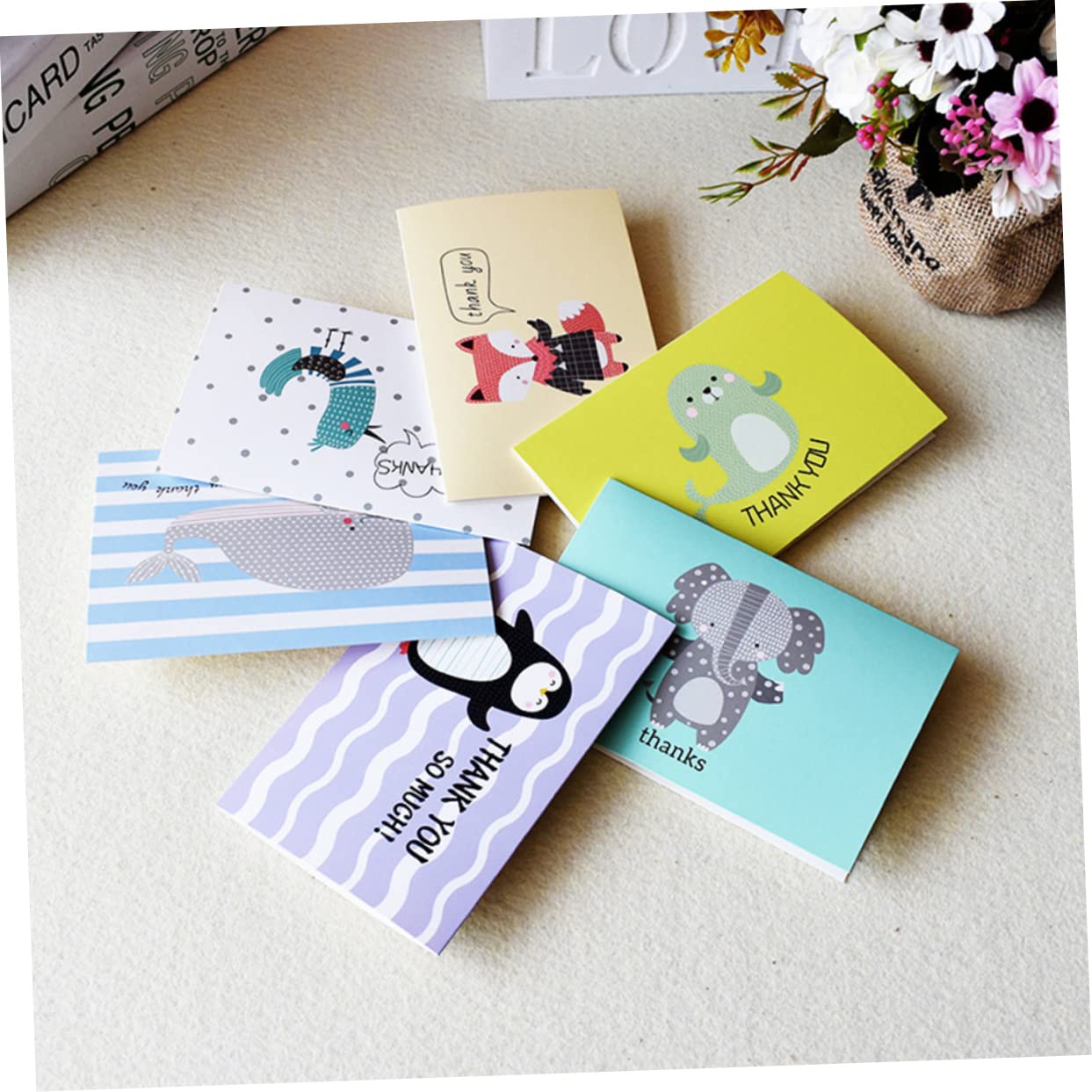 Paquete De 24 Tarjetas De Agradecimiento Vintage, Tarjetas De Agradecimiento  Vintage Tarjetas De Felicitacion Regalo Con, image size:1243x1243