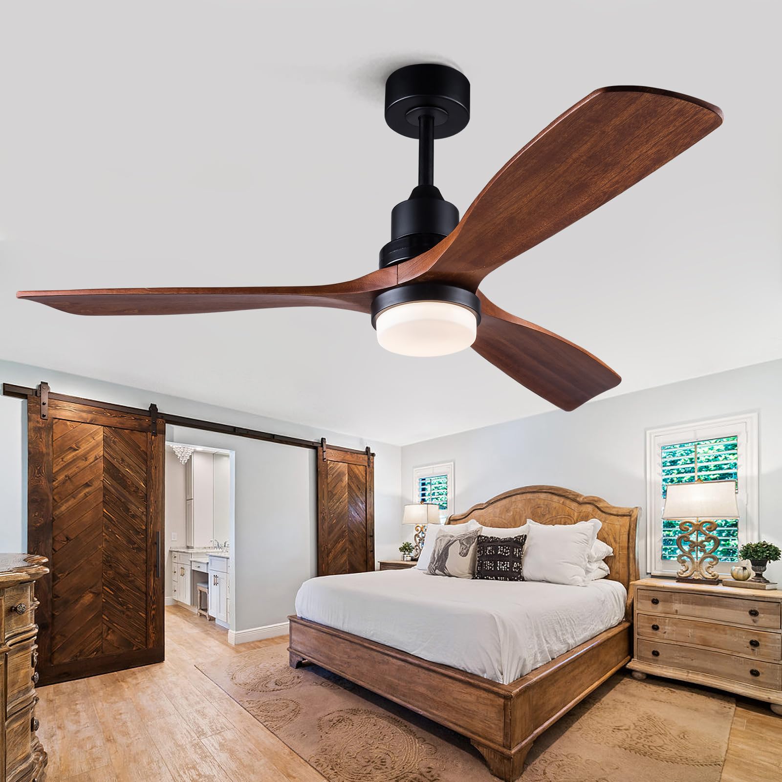 Photo 1 of ** STOCK PHOTO FOR REFERENCE ONLY**
BOJUE 60 Inch DC Motor Ceiling Fan with Light and Remote