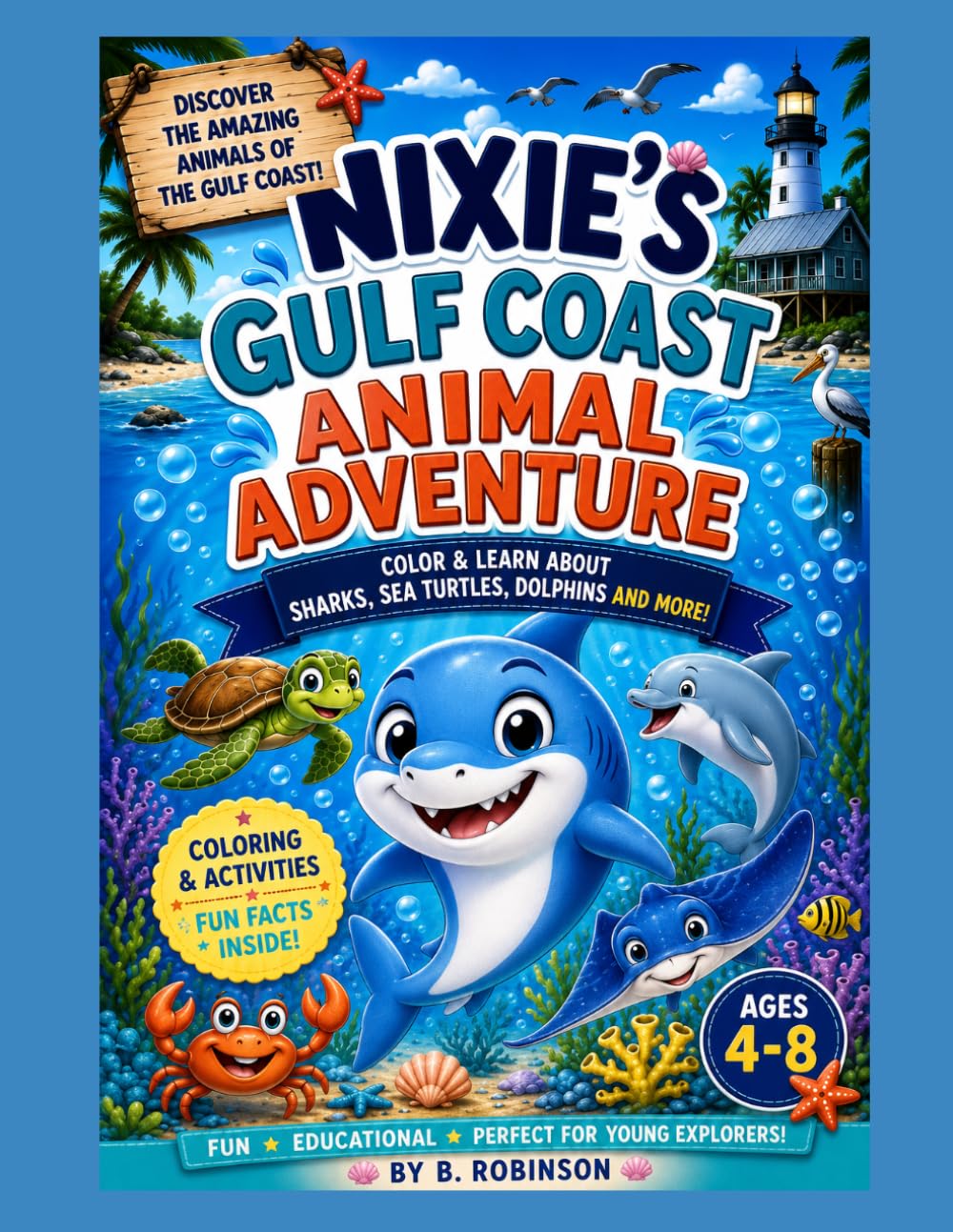 Nixie's Gulf Coast Animal Adventure: Color and Learn About Amazing Gulf Coast Animals