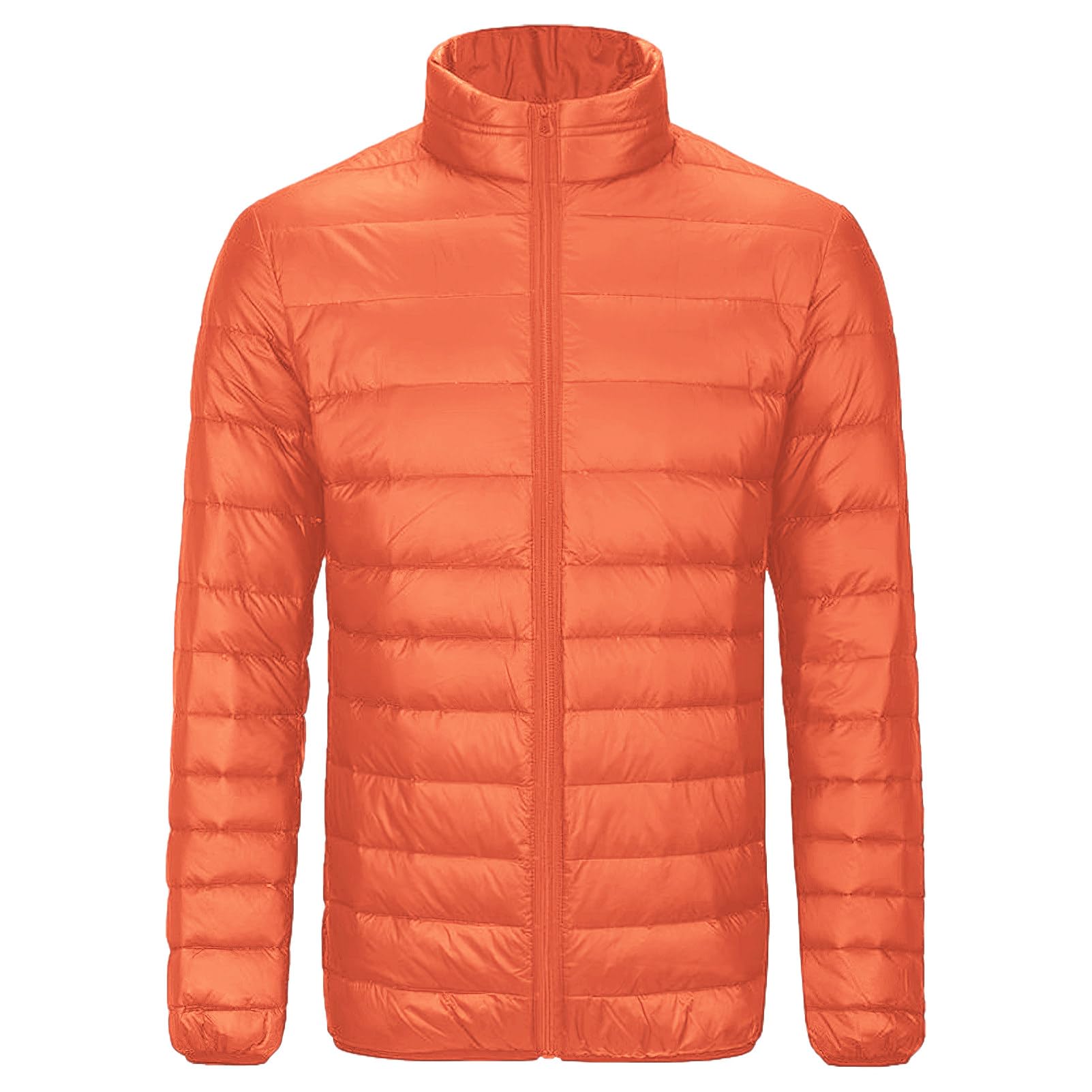 Jamron Heren Grote Maat Winter Warm Gewatteerd Pufferjack Casual Standkraag Gewatteerde Jas met Meerdere Zakken, Donkerblauw, XXL