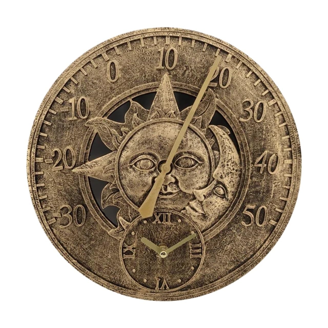 ZHSOAO Garden Clocks Outdoor Retro for Patio, Pool, Garden