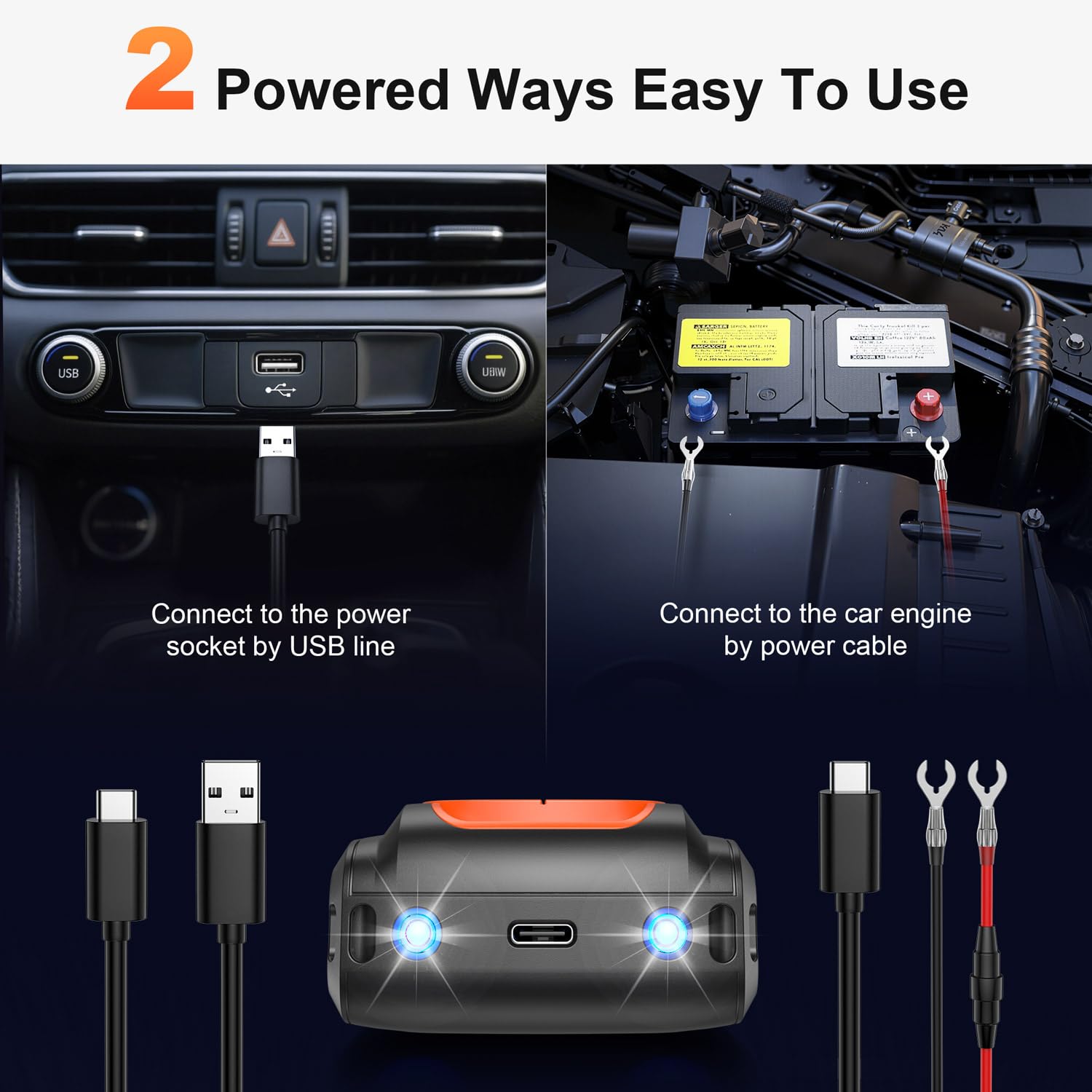KITBEZN Marderschreck Auto, Marderabwehr mit Ultraschall, 12V Autobatterie, Marderschreck Auto Batteriebetrieben, Marderschutz für KFZ, Motorraum, Dachboden, Haus, Garten-2 Stück