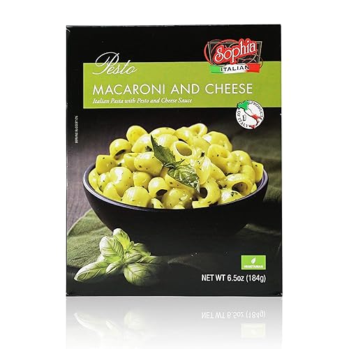 Sophia Macarrones y queso - Pesto 6.5oz (paquete de 6)