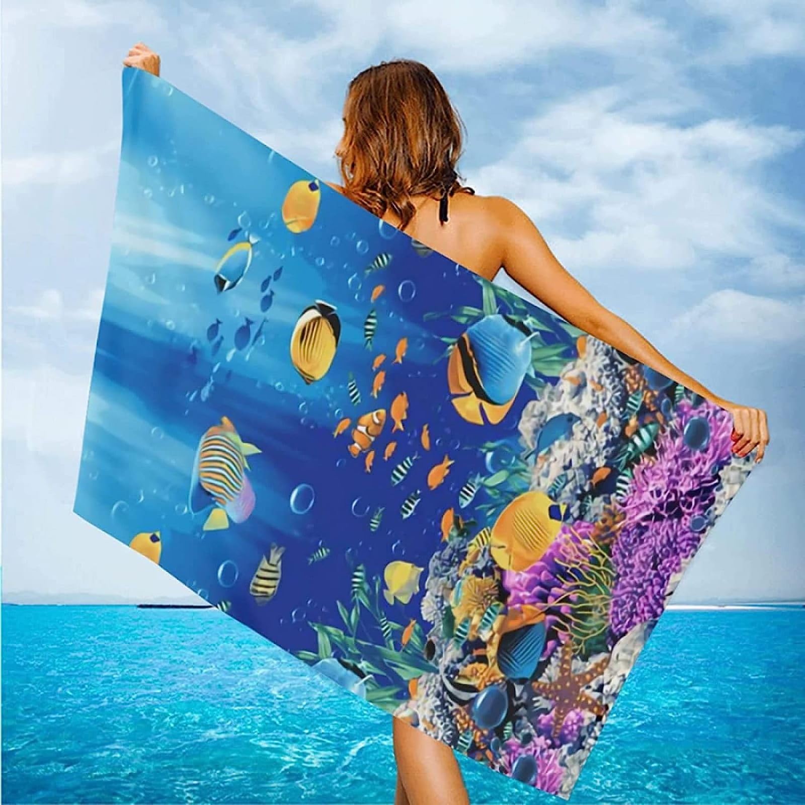 Telo Mare 3D Leopardato Teli Mare Microfibra Leopardato Telo Mare 150x200, Antisabbia Asciuga Rapidamente Asciugamano da Spiaggia per Sport, Viaggi, Campeggio, Piscina