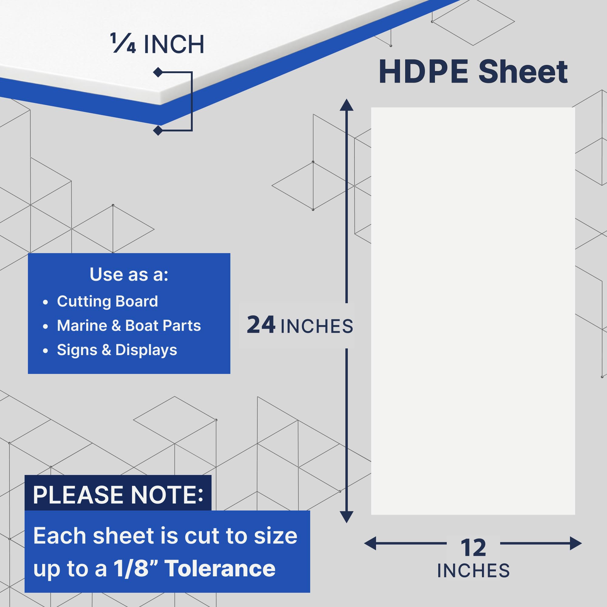 Duco HDPE Sheets - USA Made, Dishwasher Safe -2