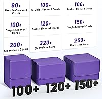 Vista 29 de ZLCA MTG YuGiOh - Caja de cartas para cartas intercambiables, MTG YuGiOh con capacidad para más de 100 tarjetas de una sola funda, caja