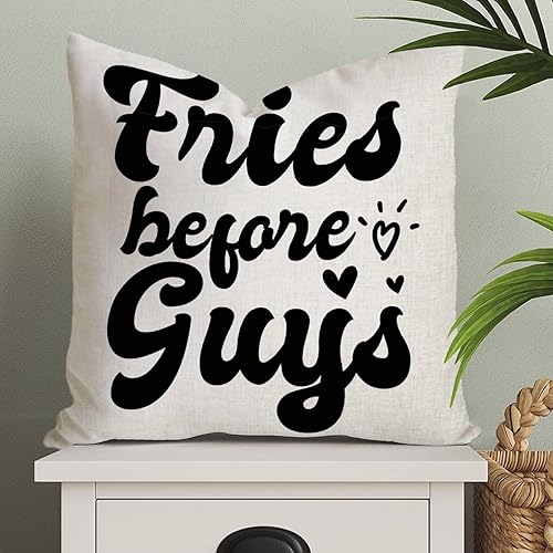 Funda de almohada romántica para el día de San Valentín funda de cojín Fire Before Guys funda de cojín para boda compromiso aniversario decoración