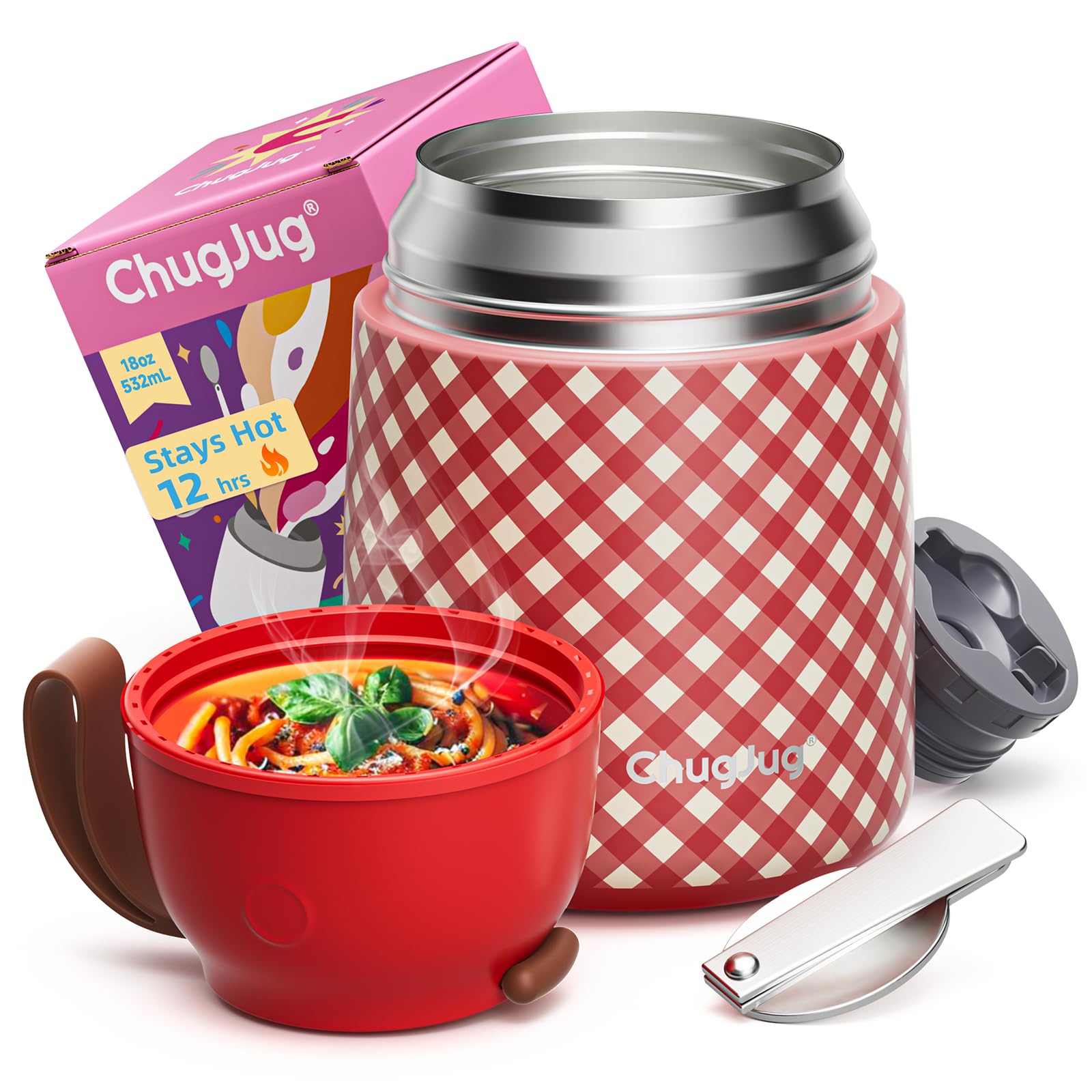 ChugJug Thermo for Hot Food Red