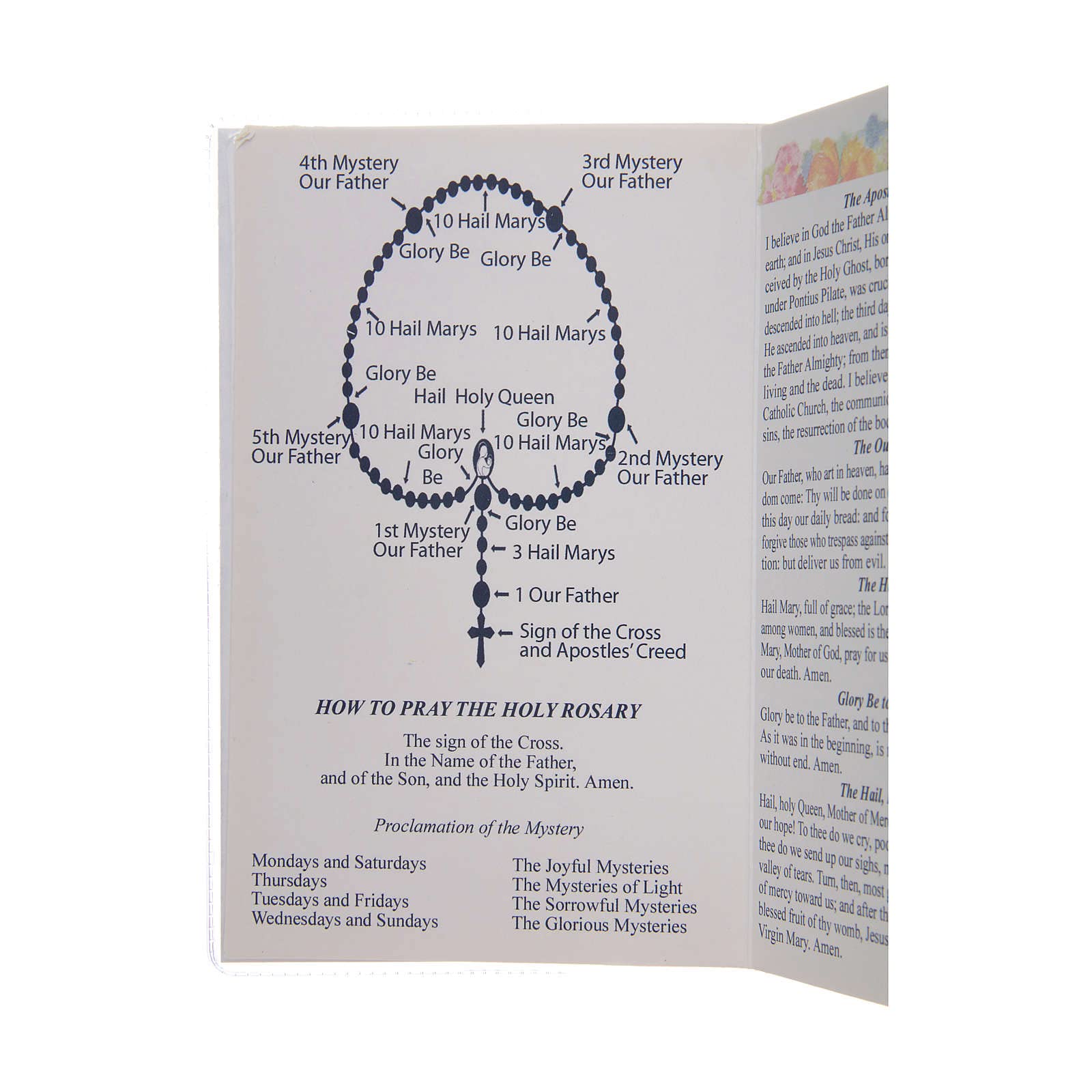 Holyart Livret Le Saint Rosaire en Anglais