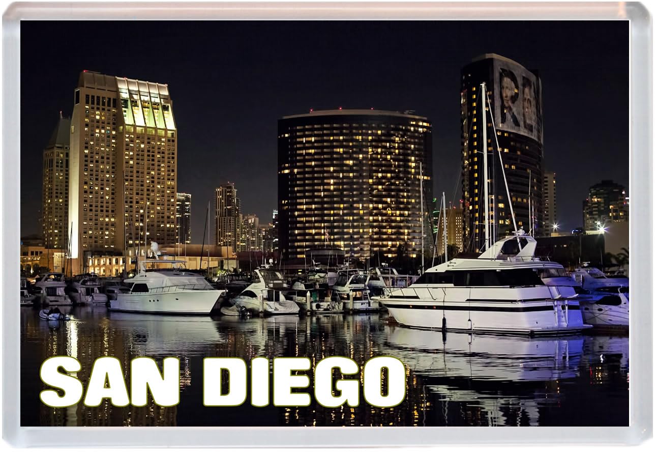 Baked Bean Store Multicolor San Diego - California - Jumbo Fridge Magnet 96 X 67Mm Bbsfhm1591