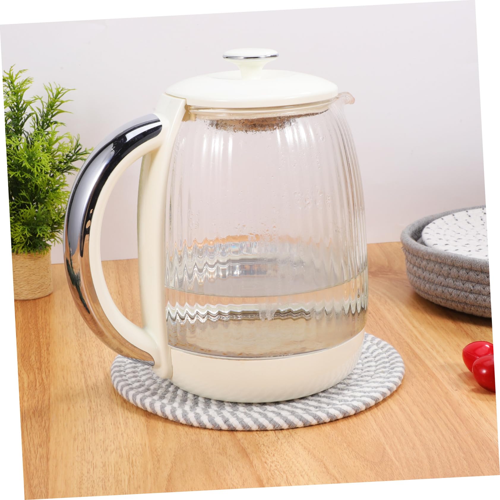 Didiseaon Sottobicchieri Rotondi in Cotone 20 Cm per Cucina Cestino Antigrippante e Durevole