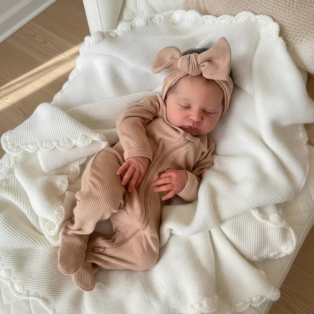Zero Pam Real Life Reborn Baby Dolls 19 Inches Realistic Newborn Baby Girl Life Like Baby Dolls That Look Real Soft Silicone Baby Dolls Toy for Kids Age 3+