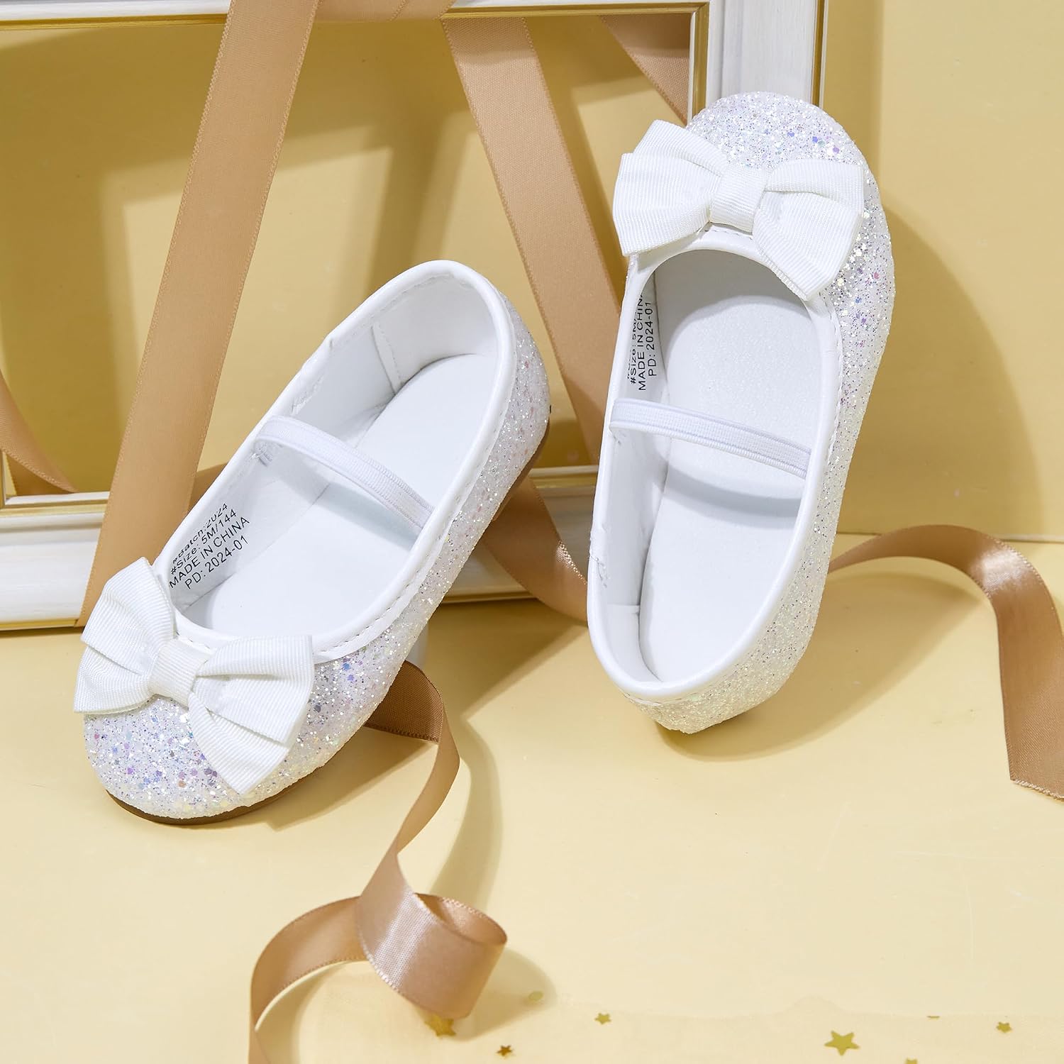 Otter MOMO Toddler/Little Girls Mary Jane Ballerina Flats Shoes Slip-on School Party Dress Shoes