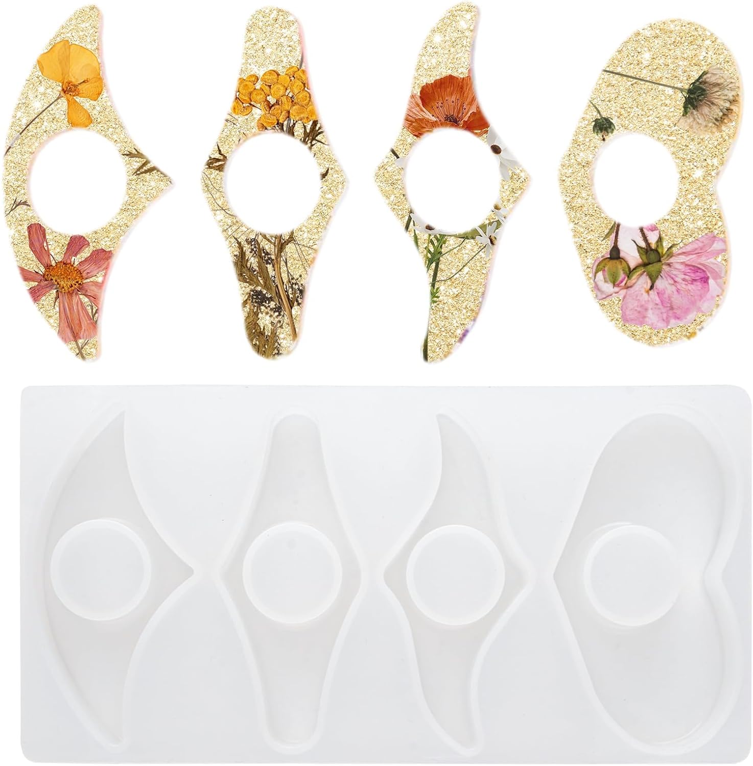 Resin Molds for Thumb Book Page Holder, Reusable Silicone Bookmark Molds Handmade Thumb Bookmark Casting Mold for Epoxy Resin, DIY Reading Accessory for Book Lovers Readers